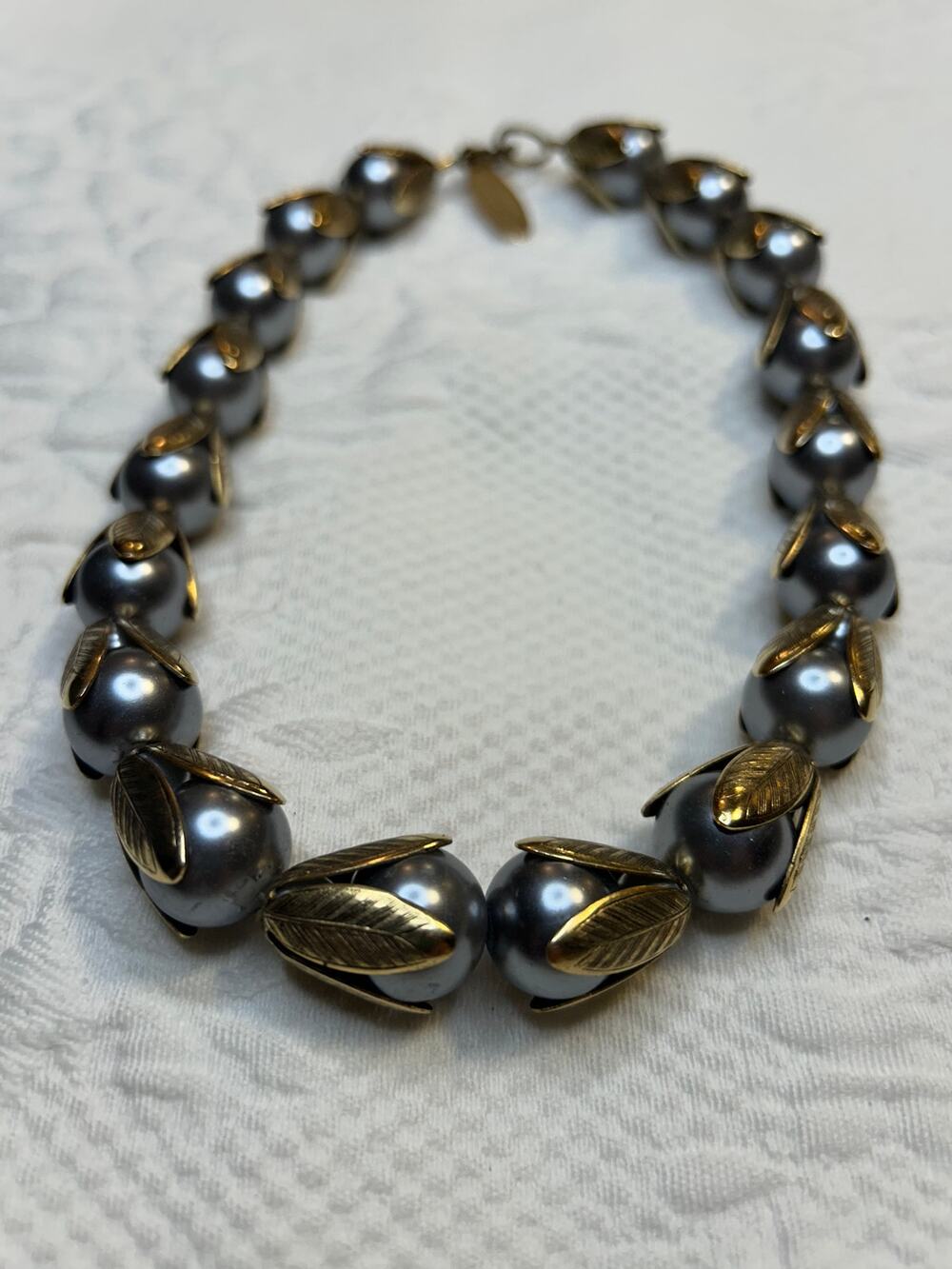 Lenora Dame Made in USA gold & silver tone choker necklace